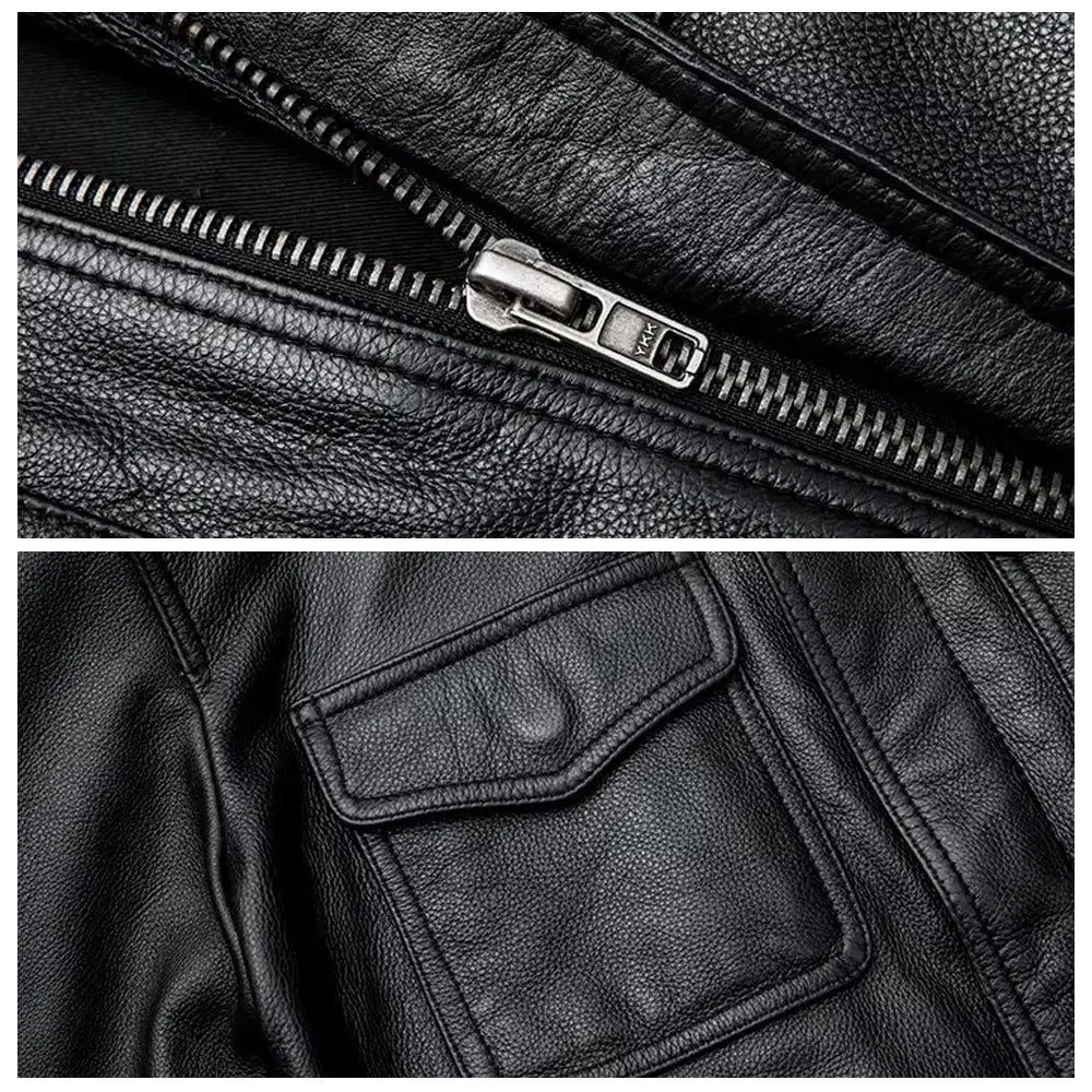 Black Leather Trucker Jacket For Men Jacket Stores