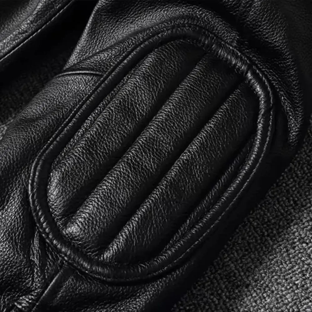 Mens Black Cafe Racer Leather Jacket Jacket Stores