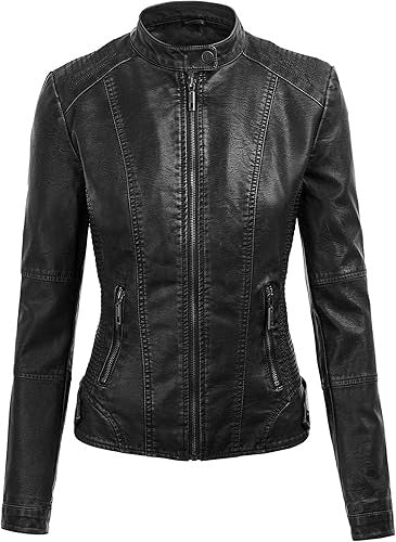 women real lambskin leather with removable hood Jacket Stores