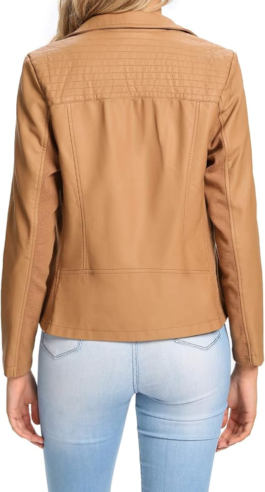 women coat collar brown Lambskin Leather Jacket Jacket Stores