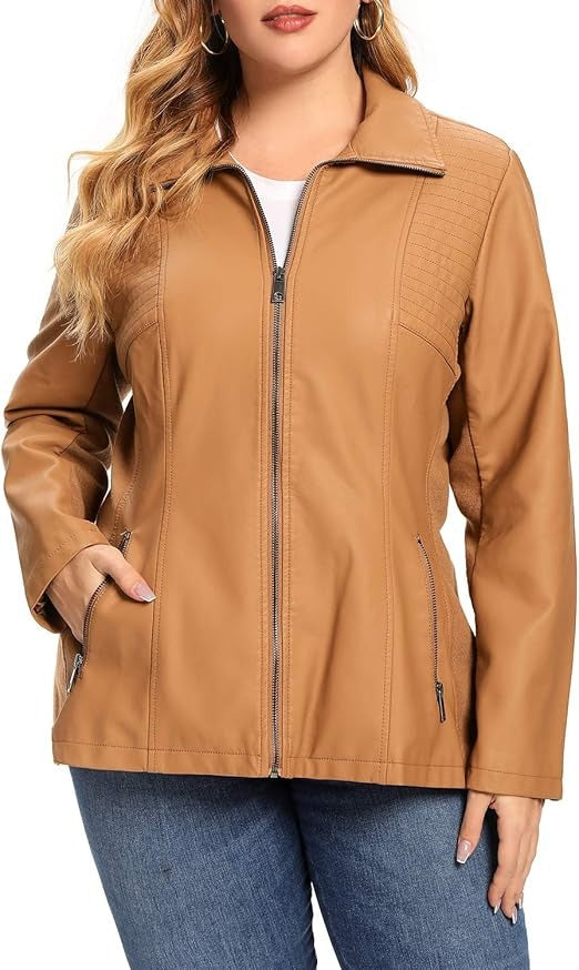 women coat collar brown Lambskin Leather Jacket Jacket Stores